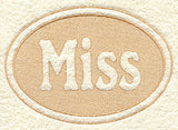 Miss (Embossed)