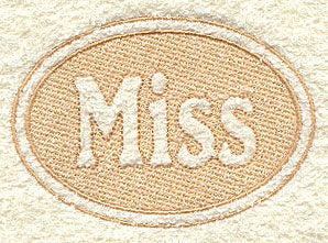 Miss (Embossed)