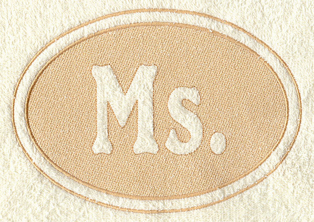 Ms. (Embossed)