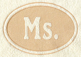 Ms. (Embossed)