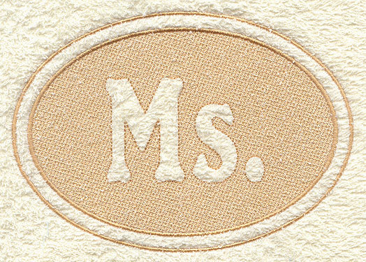 Ms. (Embossed)