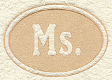 Ms. (Embossed)