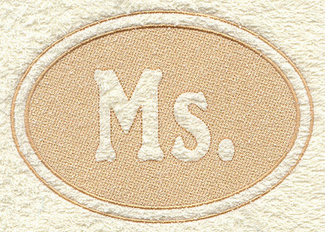 Ms. (Embossed)