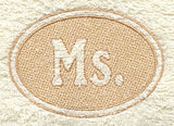 Ms. (Embossed)