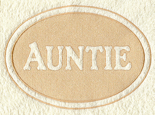 Auntie (Embossed)