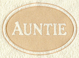 Auntie (Embossed)