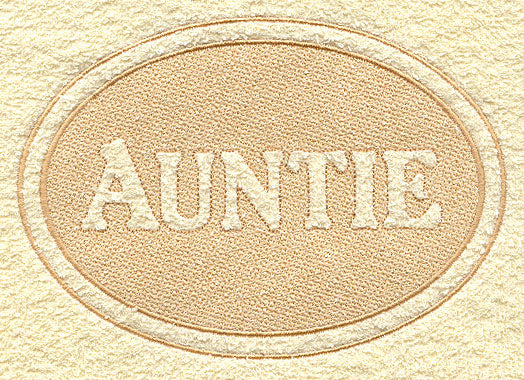 Auntie (Embossed)
