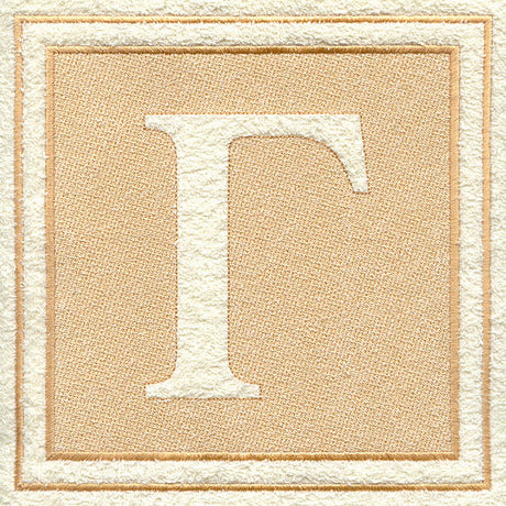 Greek Letter Gamma - 7.8 inch (Embossed)