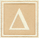Greek Letter Delta - 7.8 inch (Embossed)