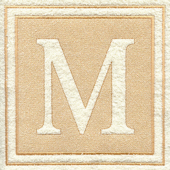 Greek Letter Mu - 7.8 inch (Embossed)