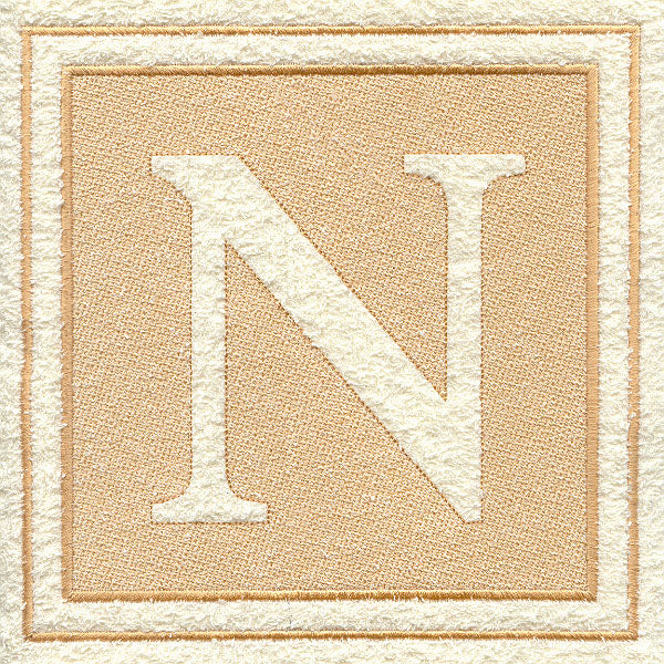 Greek Letter Nu - 7.8 inch (Embossed)