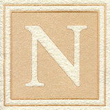 Greek Letter Nu - 7.8 inch (Embossed)