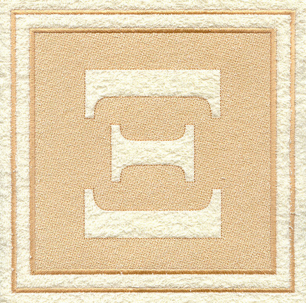 Greek Letter Xi - 7.8 inch (Embossed)