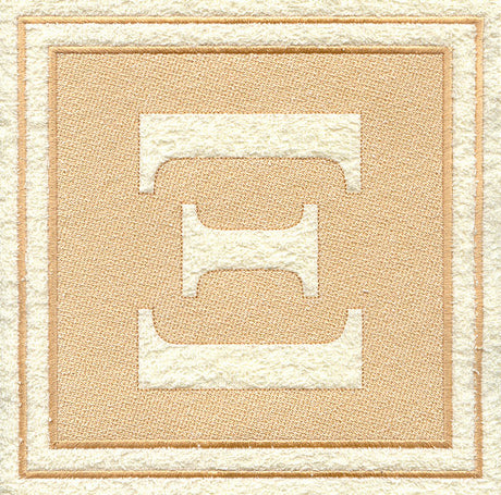 Greek Letter Xi - 7.8 inch (Embossed)