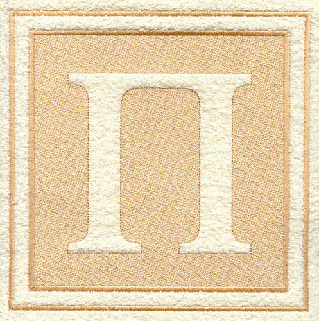 Greek Letter Pi - 7.8 inch (Embossed)
