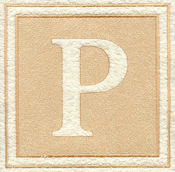 Greek Letter Rho - 7.8 inch (Embossed)