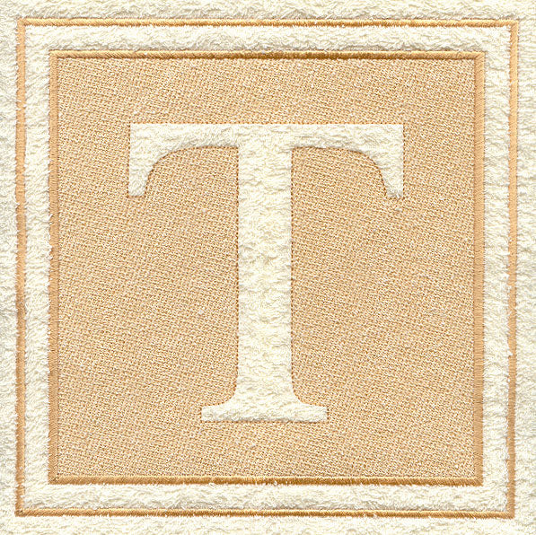 Greek Letter Tau - 7.8 inch (Embossed)