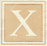 Greek Letter Chi - 7.8 inch (Embossed)