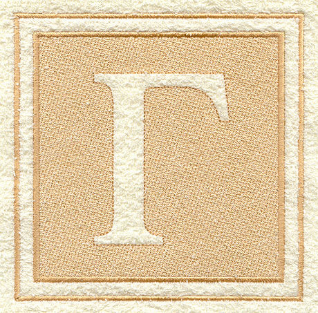 Greek Letter Gamma - 7.8 inch (Embossed)