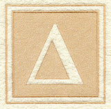 Greek Letter Delta - 7.8 inch (Embossed)