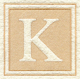 Greek Letter Kappa - 7.8 inch (Embossed)