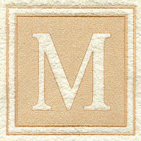 Greek Letter Mu - 7.8 inch (Embossed)