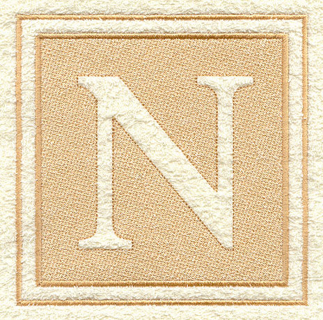 Greek Letter Nu - 7.8 inch (Embossed)