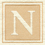 Greek Letter Nu - 7.8 inch (Embossed)