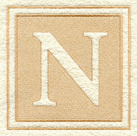Greek Letter Nu - 7.8 inch (Embossed)