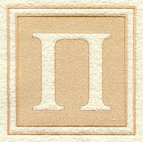 Greek Letter Pi - 7.8 inch (Embossed)