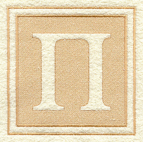 Greek Letter Pi - 7.8 inch (Embossed)