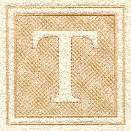 Greek Letter Tau - 7.8 inch (Embossed)