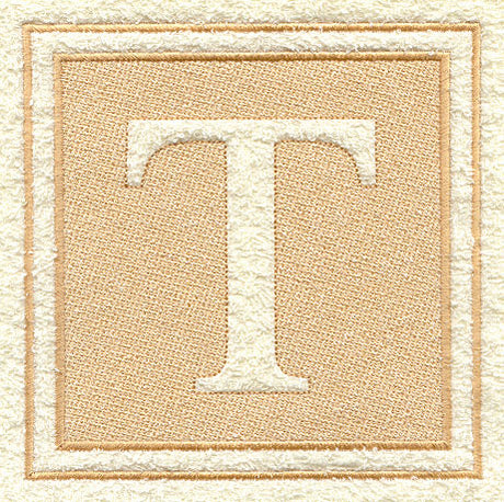 Greek Letter Tau - 7.8 inch (Embossed)