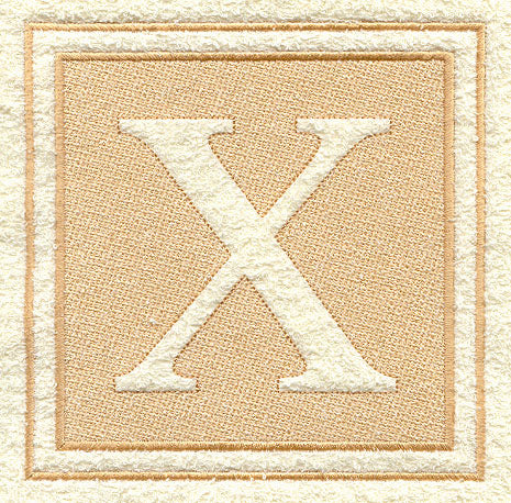 Greek Letter Chi - 7.8 inch (Embossed)