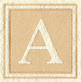 Greek Letter Alpha - 7.8 inch (Embossed)