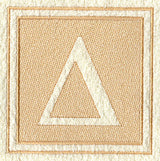 Greek Letter Delta - 7.8 inch (Embossed)