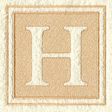 Greek Letter Eta - 7.8 inch (Embossed)