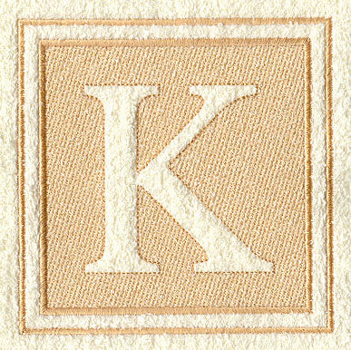 Greek Letter Kappa - 7.8 inch (Embossed)