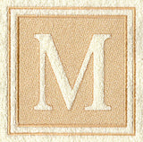 Greek Letter Mu - 7.8 inch (Embossed)