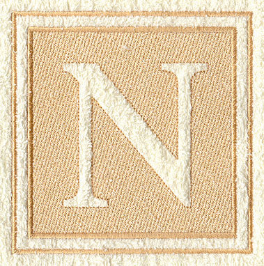 Greek Letter Nu - 7.8 inch (Embossed)