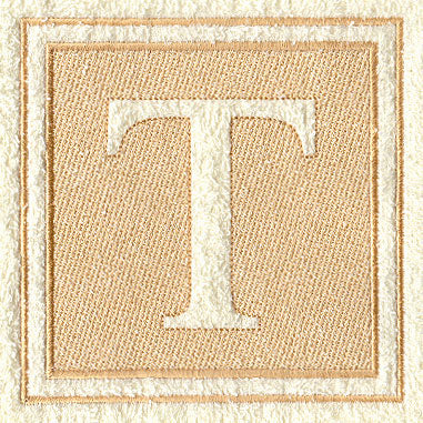 Greek Letter Tau - 7.8 inch (Embossed)