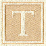 Greek Letter Tau - 7.8 inch (Embossed)