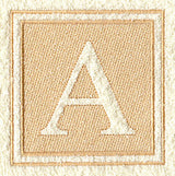Greek Letter Alpha - 7.8 inch (Embossed)