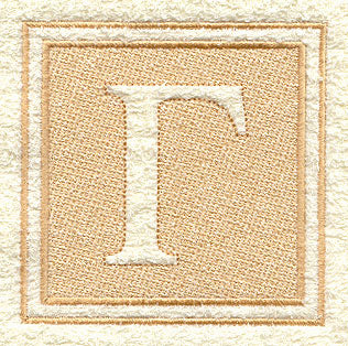 Greek Letter Gamma - 7.8 inch (Embossed)
