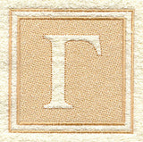 Greek Letter Gamma - 7.8 inch (Embossed)