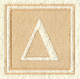 Greek Letter Delta - 7.8 inch (Embossed)