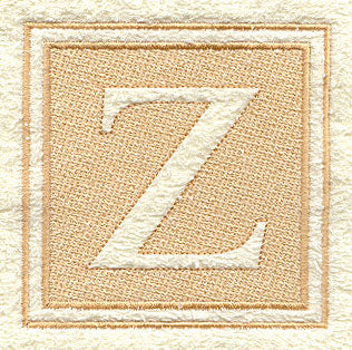 Greek Letter Zeta - 7.8 inch (Embossed)