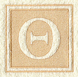 Greek Letter Theta - 7.8 inch (Embossed)