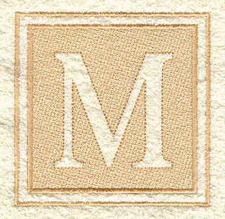 Greek Letter Mu - 7.8 inch (Embossed)