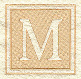 Greek Letter Mu - 7.8 inch (Embossed)
